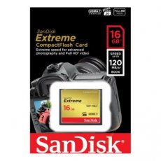 SANDISK CompactFlash CF geheugenkaart 16GB 120MB/sec Extreme