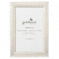GOLDBUCH kader 10x15 Venezia metaal écru parelsliertjes