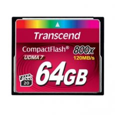 TRANSCEND CompactFlash CF geheugenkaart 64GB 120MB/sec