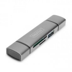 DIGITUS geheugenkaartlezer USB3.0 OTG USB-A en USB-C - DA-70886