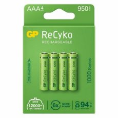 GP oplaadbare batterijen AAA 950mAh ReCyko 4-pak