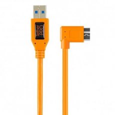 TETHER TOOLS TetherPro USB 3.0 to Micro-B right angle adapter 50 cm oranje