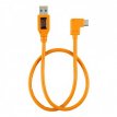 818307013346 TETHER TOOLS TetherPro USB 3.0 to USB-C right angle adapter 50 cm orange