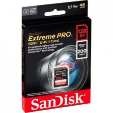619659188634 SANDISK SDXC geheugenkaart 128GB 200MB/sec Extreme Pro