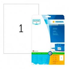 HERMA etiketten A4 wit permanent 25 vel - 5065