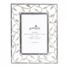4045352965122 GOLDBUCH frame 10x15 Floria metal silver leaves - 96 0512