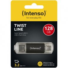 INTENSO USB-stick OTG 128GB 2in1 USB-A & USB-C USB3.2 Gen 1x1 Twist Line