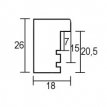 4011205064946 EFFECT kader 18x24 58 zwart + passepartout 13x18 Fay 10