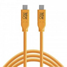 818307014435 TETHER TOOLS TetherPro USB-C naar USB-C kabel 4,6 meter - CUC15-ORG