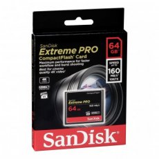 619659102463 SANDISK CompactFlash geheugenkaart 64GB 160MB/sec Extreme Pro