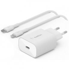 745883837243 BELKIN USB-lader 25W 1x USB-C + kabel 1 meter wit
