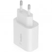 745883837243 BELKIN USB-lader 25W 1x USB-C + kabel 1 meter wit