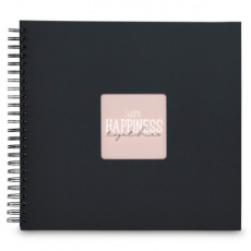 4007249098351 HAMA spiraal-album 320x360 50blz Fine Art zwart met zwarte bladen