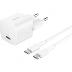 745883906468 BELKIN batterijlader BoostCharge 25W met kabel USB-C naar USB-C wit