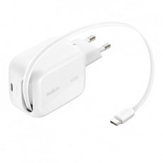 745883946471 BELKIN batterijlader BoostCharge Pro 45W met ingebouwde kabel wit