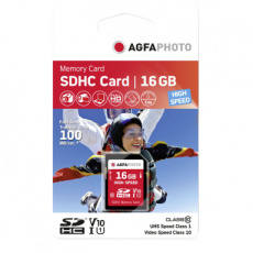 4250255101694 AGFAPHOTO SDHC geheugenkaart 16GB 100MB/sec High Speed