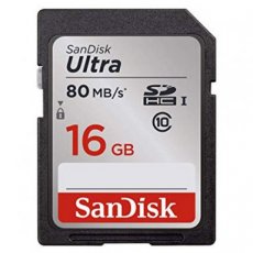 SANDISK SDHC geheugenkaart 16GB 80MB/sec Ultra
